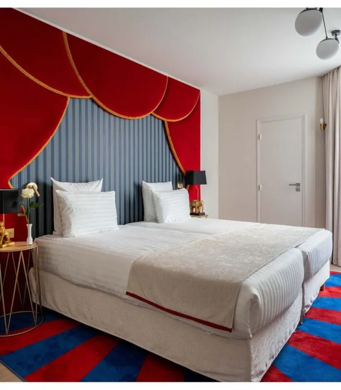 Vue d’une chambre Twin Supérieure Bouglione à l’hôtel Opera Astra