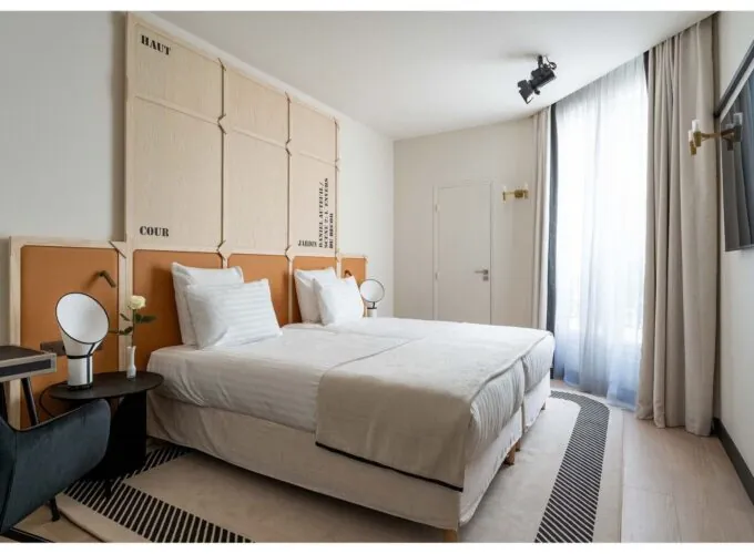 Vue d’une chambre Twin Supérieure Daniel Auteuil à l’hôtel Opera Astra