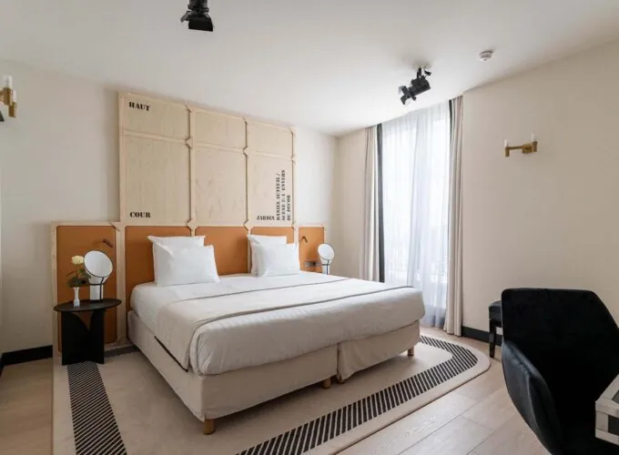 Vue d’une chambre Double Supérieure Daniel Auteuil à l’hôtel Opera Astra