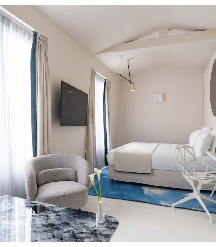 Vue d’ensemble d’une chambre Triple à l’hôtel Opera Astra