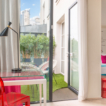 Vue depuis le balcon d’une Chambre Twin Privilège avec balcon