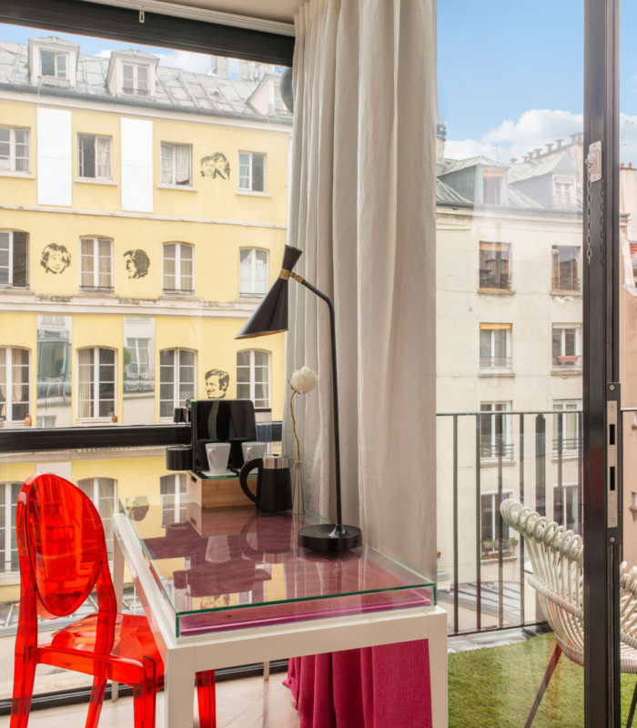 Vue depuis le balcon d’une Chambre Twin Privilège avec balcon