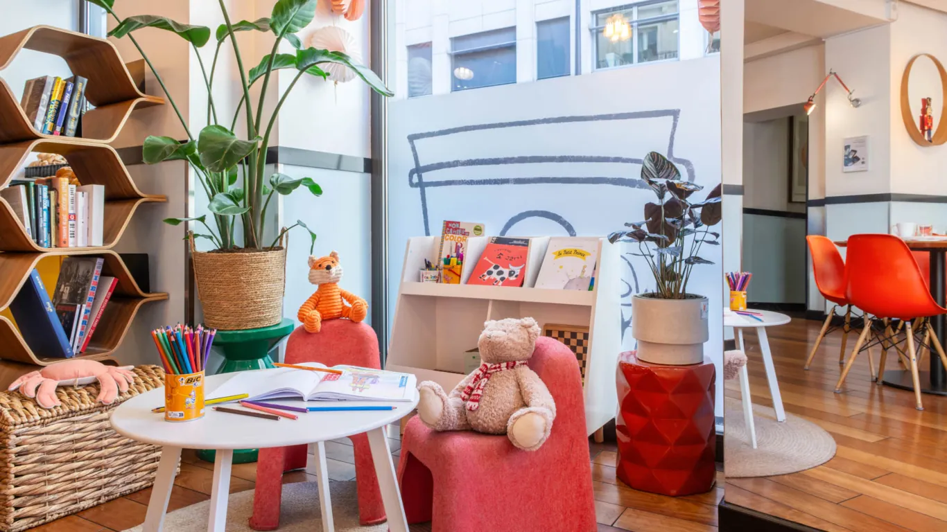 Le coin des enfants à l’hôtel Augustin
