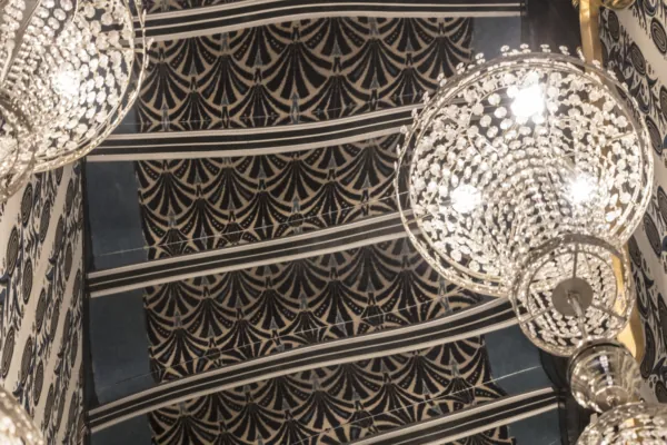 View of the stairs of the Malte Hotel