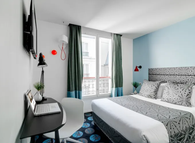 Vue de chambre double – Hôtel Astoria, Paris