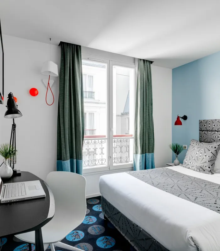 Vue de chambre double – Hôtel Astoria, Paris