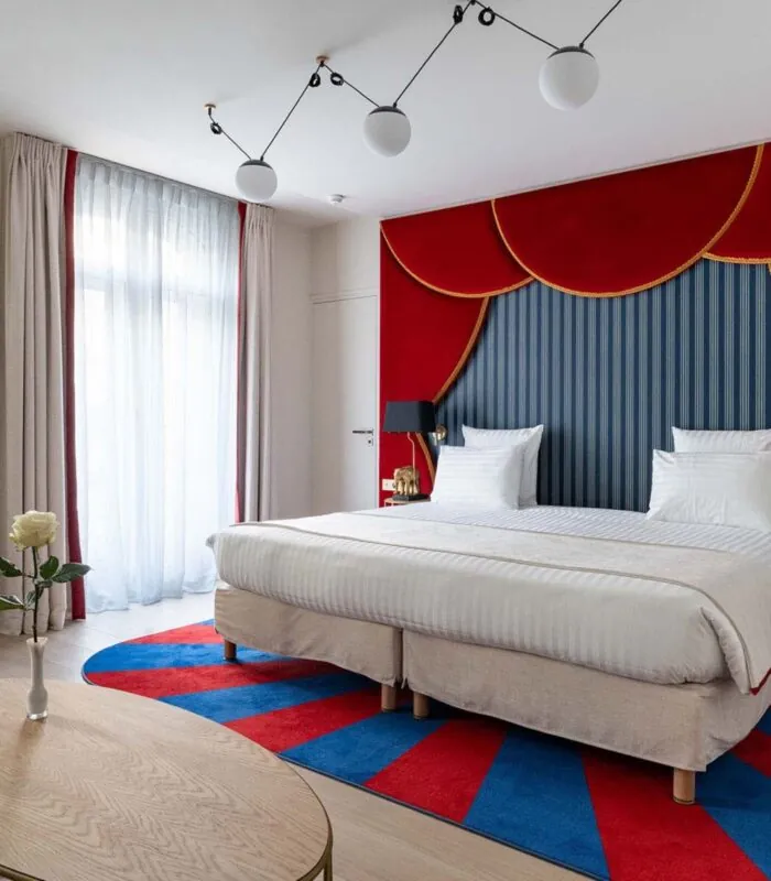 Vue d’une chambre Privilège Bouglione à l’hôtel Opera Astra