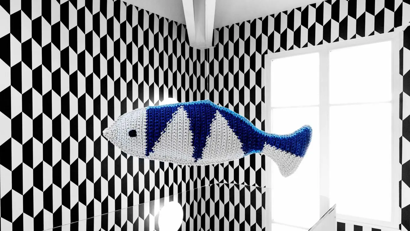 Vue des couloirs de l’hôtel Joke