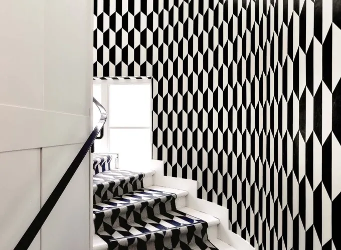 Vue de l’escalier de l’hôtel Joke