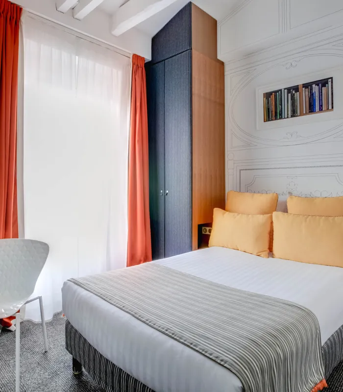 Vue de la chambre Single à l’hôtel Joyce, 9ᵉ arrondissement