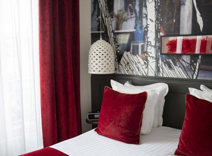 Vue d’une Chambre Double à l’Hôtel 123 Sébastopol