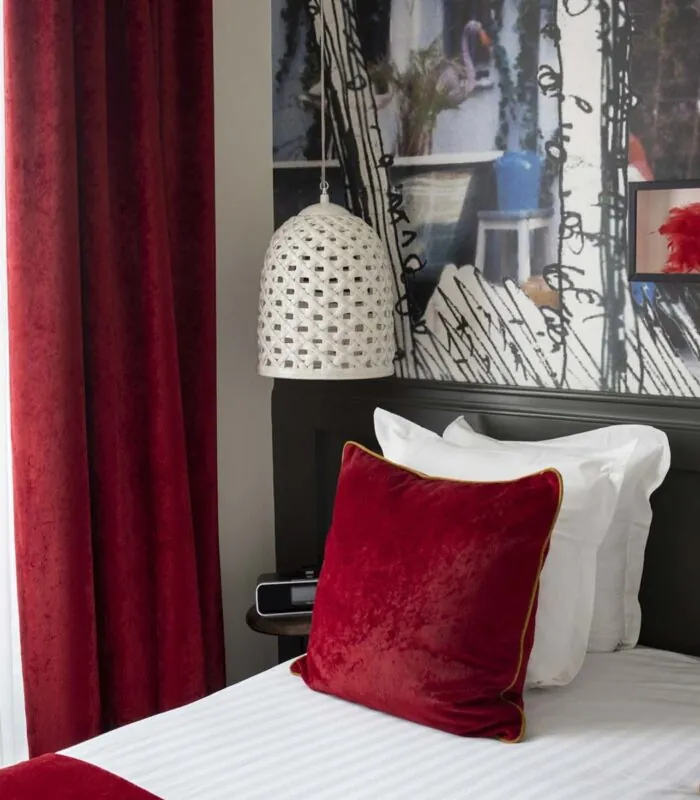 Vue d’une Chambre Double à l’Hôtel 123 Sébastopol