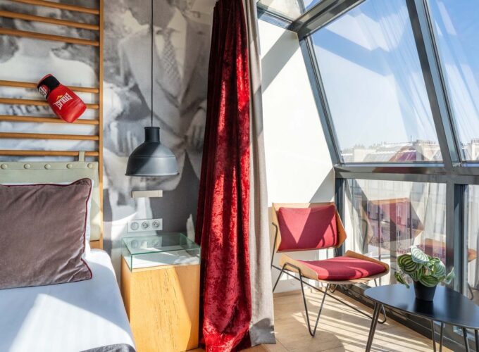 Vue depuis le balcon d’une Chambre Twin Privilège avec balcon