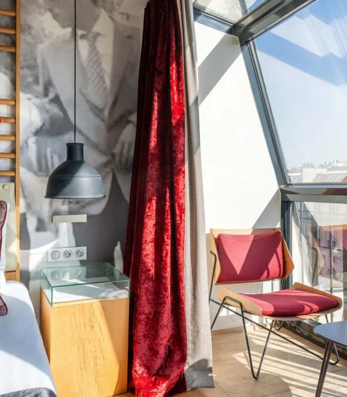 Vue depuis le balcon d’une Chambre Twin Privilège avec balcon