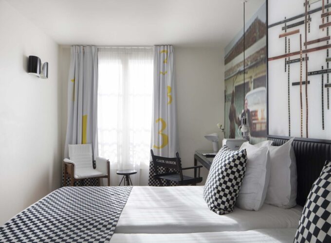 Lits d’une Chambre Twin Supérieure à l’Hôtel 123 Sébastopol