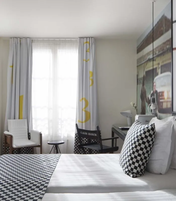 Lits d’une Chambre Twin Supérieure à l’Hôtel 123 Sébastopol