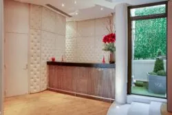 Vue de la réception de l’hôtel Le 123 Elysées 4 étoiles à Paris