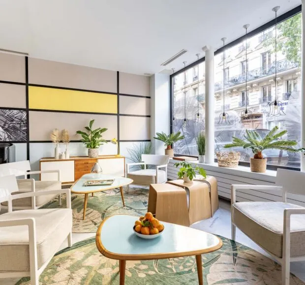 Espace lounge élégant et accueillant – Hôtel Palm