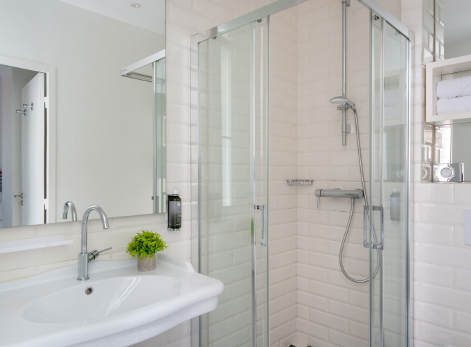 Salle de bain de la Chambre Double – Hôtel 34B
