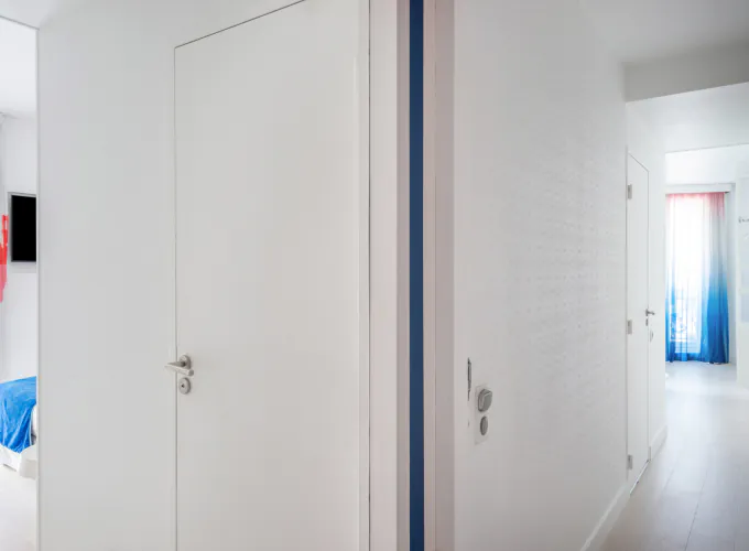 Sas commun privatisable de la chambre familiale supérieure à l’hôtel 34B