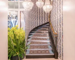 View of the stairs of the Malte Hotel