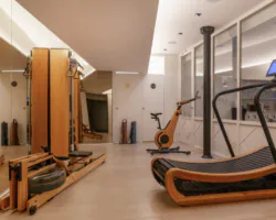 La salle de fitness de l’hôtel Astra Opéra est un espace moderne et bien équipé, conçu pour permettre aux clients de maintenir leur routine sportive durant leur séjour.