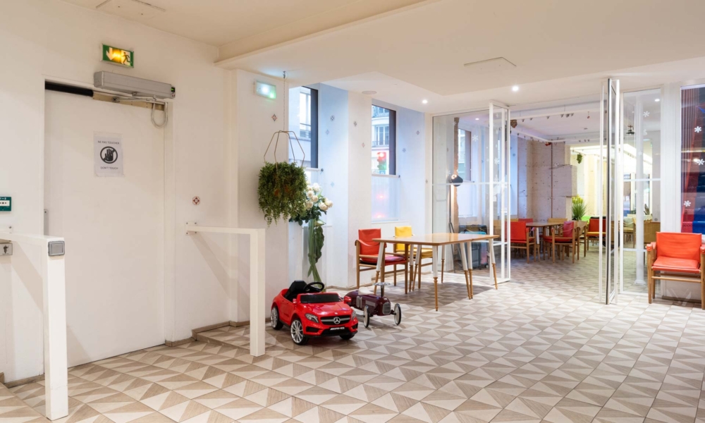 Accessible and monitored entrance.